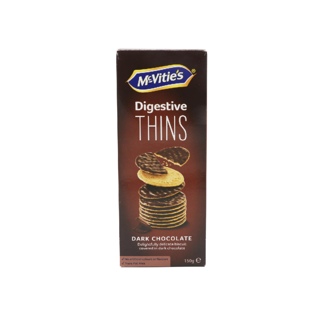 MCVITIES DIGESTIVE THINS DARK CHOCOLATE 93G